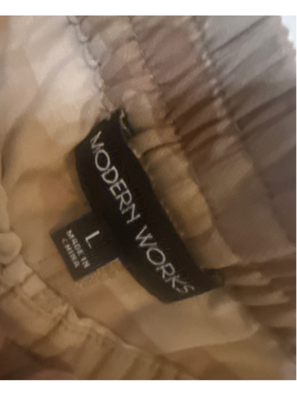 Modern Works Tan Brown Camo Joggers Size L - Picture 3 of 3